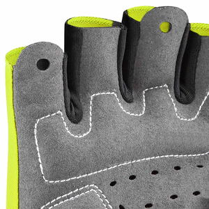 Shockproof Cycling Gloves Half <b>Finger</b> Mountain <b>Biking</b> Mitts Silicon Printing Palm Grip Adjustable Wrist Wrap Wear Cycling Gloves - Product Image 4
