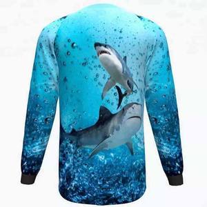 Chemise de pêche unisexe à manches longues respirante pour l'été, fitness, gym, décontractée, en polyester, avec imprimé design Ringer, pour le sport et les activités de plein air - Product Image 2