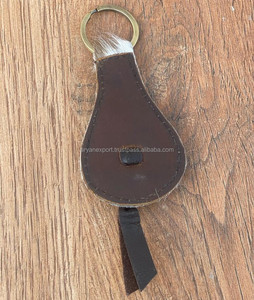 ใหม่สไตล์ตะวันตกร้อนขายผม Cowhide พวงกุญแจหนังหนังแท้พวงกุญแจรูปทรงที่ไม่ซ้ํากันหนังพวงกุญแจหรูหรา - Product Image 6