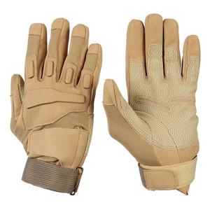 Gants de Paintball de sport rembourrés à doigts entiers de couleur beige avec Logo personnalisé gants de Paintball de tournoi en gros - Product Image 3