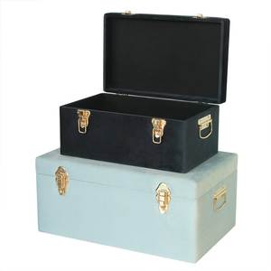 Valise de rangement rétro, boîte de rangement pour chambre à coucher, coffre organisateur de placard, boîte de rangement de style voyage - Product Image 6