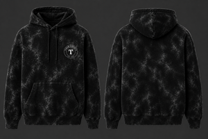 Sudadera con Capucha de Corte Regular Unisex, 100% Algodón, Felpa, Informal, Invierno, Negra, Logotipo Lavado en la Parte Delantera, Servicio OEM - Product Image 2