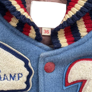 Veste bomber universitaire pour homme, broderie personnalisée OEM, vente en gros, haute qualité, chaude, avec lettres - Product Image 5