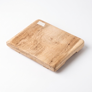 Planche à découper carrée en bois personnalisée avec logo, 15,7x14,7 cm, en bois dur naturel, vente en gros - Product Image 1