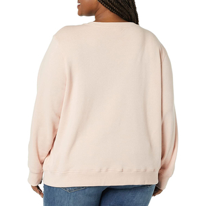 Sudadera con capucha de forro polar para mujer, diseño personalizado con logo OEM, estilo holgado, suave y de gran gramaje, tipo jersey oversize. - Product Image 3