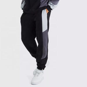 Ensemble de survêtement décontracté pour hommes, sweat à capuche et pantalon de jogging bicolore, style streetwear, deux pièces - Product Image 4