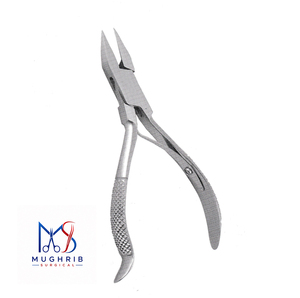 Pince à ongles incarnés ergonomique avec poignées articulées, ressort unique, finition mate, en acier inoxydable durable, à mâchoires larges et lame tranchante - Product Image 3