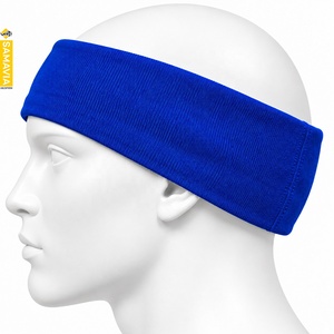 SAMAVIA Diadema deportiva de nailon azul, banda elástica unisex para el sudor, accesorios para fitness, correr, gimnasio, yoga - Product Image 4