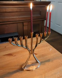 Magnificent Menorah Candle Holders Featuring Handmade Craftsmanship Premium Quality Finish For Hanukkah Home Decorative Display - Product Image 3