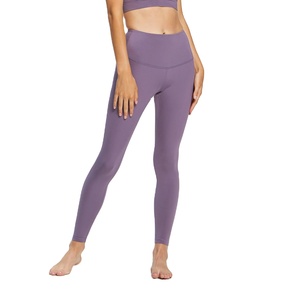 Mallas deportivas de cintura alta sin costuras de alto impacto duraderas de punto de algodón para mujer con logotipo impreso personalizado de gran oferta - Product Image 1