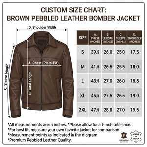 Blouson Bomber Homme Personnalisé OEM en Cuir Marron Grainé Véritable Cuir de Vachette Manteau d'Hiver Fabricant Grossiste pour Marques de Vêtements - Product Image 6