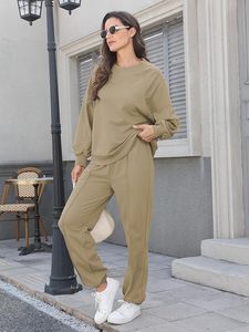Conjunto de Sudadera con Capucha Oversize y Pantalones de Chándal de Forro Polar Premium para Mujer, Conjunto Deportivo de Sudadera con Capucha y Pantalones de Chándal para Mujer - Product Image 3