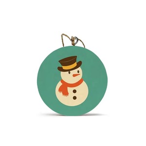 Good Quality Handmade Wooden <b>Gingerbread</b> Man Hanging Ornament with Modern Round Design <b>Christmas</b> Tree Holiday Home <b>Decor</b> Party - Product Image 3