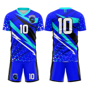 Uniforme de Fútbol con Diseño Personalizado OEM, Impresión por Transferencia de Calor, Tela Transpirable 100% Poliéster, Parte Delantera Corta Antibacteriana, Incluye Bolsa - Product Image 5