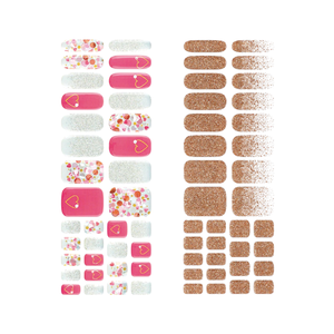 Tiras de Uñas Coreanas, Envolturas de Uñas de Gel Semicuradas, No Tóxicas, Autoadhesivas, 30 Piezas, Fabricante de Marca Privada, Cutiehani Popping Gold - Product Image 3