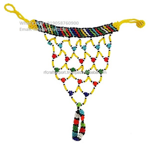 Pulsera de anillo con cuentas Zulu multicolor sudafricano de alta calidad para niñas - Product Image 5