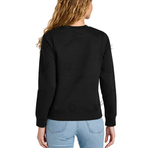 Custom Red and White Delta Chenille Patch Sorority DST <b>Pullover</b> black Sweatshirts <b>Jumper</b> 100% cotton fleece women's hoodies - Product Image 3