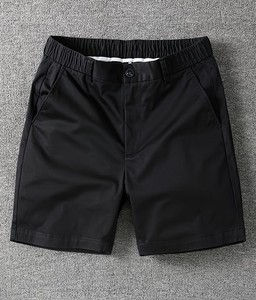 Men's High Elastic Waist Drawstring <b>Shorts</b> Breathable Woven Casual Knee Length Bermuda <b>Short</b> Pants with Pockets for Summer Wear - Product Image 3