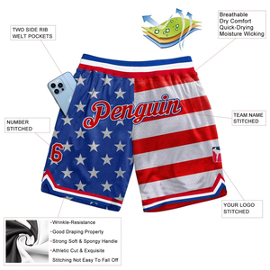 Shorts de sport personnalisés OEM pour hommes, grande taille, en mesh, avec logo graphique, pour le basketball, entrejambe de 5 pouces, style jogger. - Product Image 2