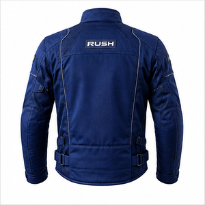 เสื้อแจ็คเก็ตมอเตอร์ไซค์ผู้ชาย Rush แขนยาว ผ้าตาข่าย ระบายอากาศ กันน้ำ แห้งเร็ว ป้องกันรังสียูวี 220 กรัม พิมพ์ลายแบบ Heat-Transfer สำหรับขี่รถแข่ง - Product Image 5