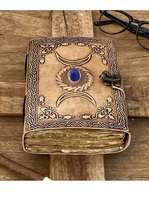 Journal de voyage rétro vintage en cuir exclusif fait à la main de 8x6 pouces avec logo en relief en papier aquarelle