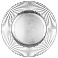 Haute qualité argent chargeur plaque plateau Cookie collations plat de service vente chaude affichage des aliments plaques métalliques Style rond irrégulier