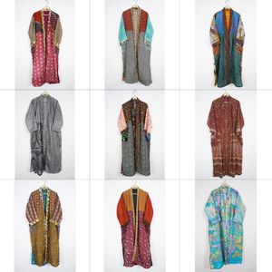 Bata de vestir, Vestido de playa para bikini, Bata kimono, Bata de baño kimono cómoda de seda india, Kimono vintage, Ropa de mujer - Product Image 1