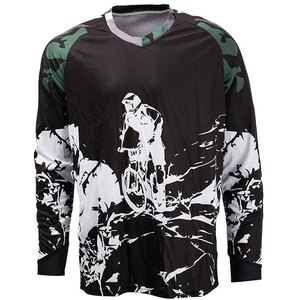 Jersey de Motocross de Manga Larga para Hombre, Impresión por Sublimación, Negro, Verde, Blanco, Camiseta de Ciclismo de Montaña, Secado Rápido, para Todas las Estaciones - Product Image 1