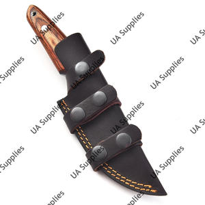Couteau de survie professionnel à lame fixe en acier Damas forgé à la main, pour le camping, la chasse et le bushcraft, avec pointe tombante, idéal pour le dépecage (DIY) - Product Image 6