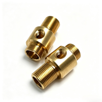Servicio de Fresado y Torneado CNC Personalizado de 5 Ejes, Piezas Mecánicas de Alta Precisión en Latón y Acero Inoxidable Anodizado