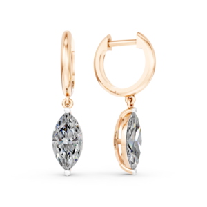 Pendientes de Oro Sólido de 14K, 9K, 10K y 18K con Diamante de Laboratorio de 10 Quilates, Certificado IGI, RJC, ODM, OEM, Fabricante de Joyería Fina Ética EA502321 - Product Image 3