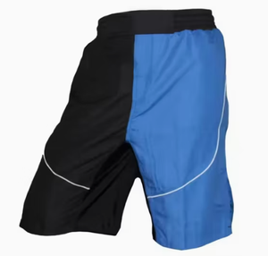 Pantalones Cortos de MMA para Hombre, con Bloques de Color, de Secado Rápido, Spandex y Nailon, para Entrenamiento de Artes Marciales Mixtas, Corte Regular - Product Image 1