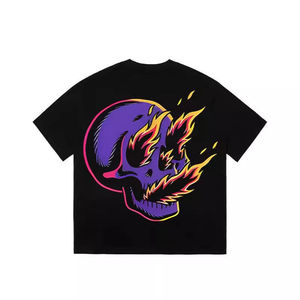 T-shirt pour homme de qualité supérieure, sur mesure, grande taille, 100% coton, haute qualité, faible MOQ, tissu tissé 240 g/m², OEM - Product Image 2