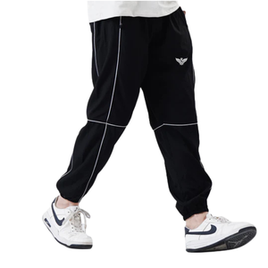 Pantalon de jogging unisexe personnalisé avec doublure polaire, taille élastique, séchage rapide, respirant, en tissu jersey, style sportif, 8XL, logo sur le côté gauche - Product Image 6