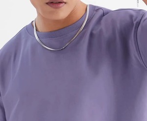 Men's <b>Tshirts</b> Streetwear Custom logo High Quality 100% Cotton Drop Shoulder Blank Heavyweight Crew Neck T-shirts - Product Image 3