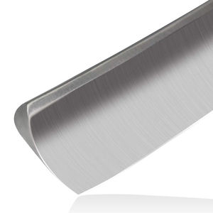 Navaja de barbero de alta calidad de acero inoxidable con doble filo y cuchillas de doble filo, con estuche de cuero. - Product Image 3