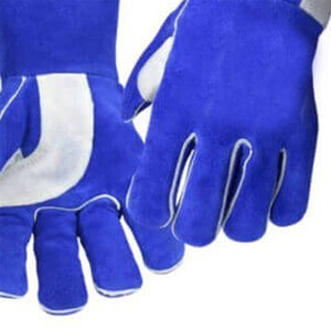Custom Design Leather Welding <b>Gloves</b> with Molten Metal Splash Protection Cowhide & Fleece Lining High Quality Hand Protection - Product Image 2
