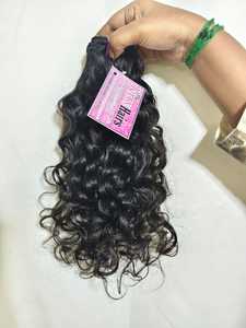 Extensiones de Cabello Humano Indio Remy Virgen Crudo, 100 Gramos, Doble Trama a Máquina, Estilos Naturales Ondulados y Rizados - Product Image 5