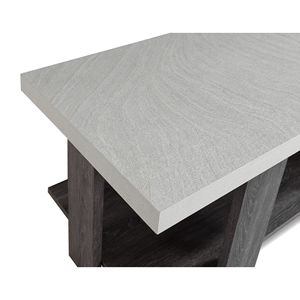 Set da Cocktail in Legno Grigio a 3 Pezzi per Tavolino da Salotto con Due Tavolini Abbinati, Arredamento Elegante - Product Image 5
