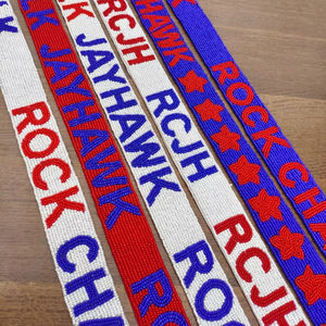 Handmade Embroidered Bohemian Clear Beaded Bag Hanger Everyday Mardi Gras <b>Accessories</b> Shoulder Strap Purse Handbag Replacement - Product Image 4