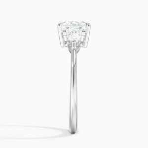 SOJ <b>Ring</b> 09 Princess Cut 925 Silver Adorned Opera Three Stone Diamond <b>Ring</b> 2ct D Color VVS1 Moissanite GRA Certified Low Price - Product Image 3