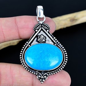 Colgante de Turquesa Hecho a Mano: Joyería de Plata de Ley 925 Hecha a Mano - Product Image 2