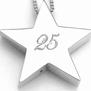 Collier Étoile Argentée 25 Étoiles, Pendentif Céleste Élégant en Argent, Bijou Tendance pour Femme, Idéal Cadeau - Product Image 5