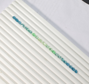 Ensemble de pierres précieuses de laboratoire : tourmaline et saphir vert menthe, corindon de laboratoire pour la fabrication de bijoux - Product Image 1