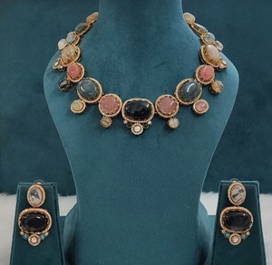 Premium Quality Sabysachi Inspired <b>Necklace</b> Set Luxury Appeal Beautiful Elegant Design Complements All Outfits <b>Statement</b> Jewelry - Product Image 1