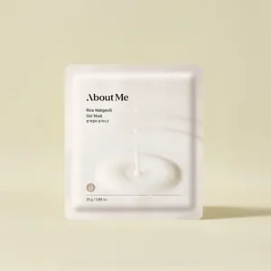 AboutMe Rice Makgeolli Gel Mask Sheet 25g 5ea High Quality Facial Masks - Product Image 1