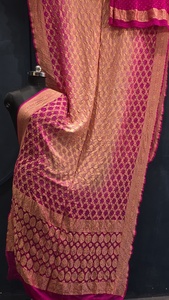 <b>Red</b> <b>Silk</b> Saree Women Traditional Indian Pakistani Wedding Floor-Length Ethnic Sari Regular Fit All Seasons - Product Image 3