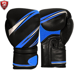 Gants de boxe SUMROOS SI en cuir noir et or, sangle de poignet réglable, équipement d'entraînement durable, protecteur et confortable, toutes saisons - Product Image 4