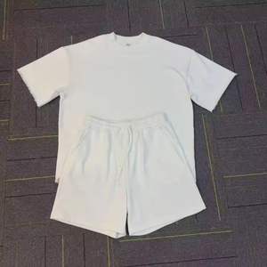 Ensemble T-shirt et short pour homme, style gothique, en polyester/coton épais, brodé vintage, impression à la demande - Product Image 6