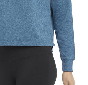Sweat à capuche épais en coton et élasthanne pour femme, style coréen, décontracté, uni, avec logo personnalisé, grande taille, pour l'hiver et le printemps - Product Image 3